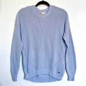 Hollister Light Blue Knit Pullover Sweater, Size S
